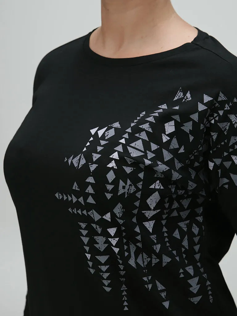 Damen-T-Shirt Loap Abvera Schwarz