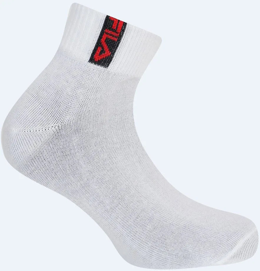 Fila calcetines pack 3 cuartos de bambú blanco 43-46