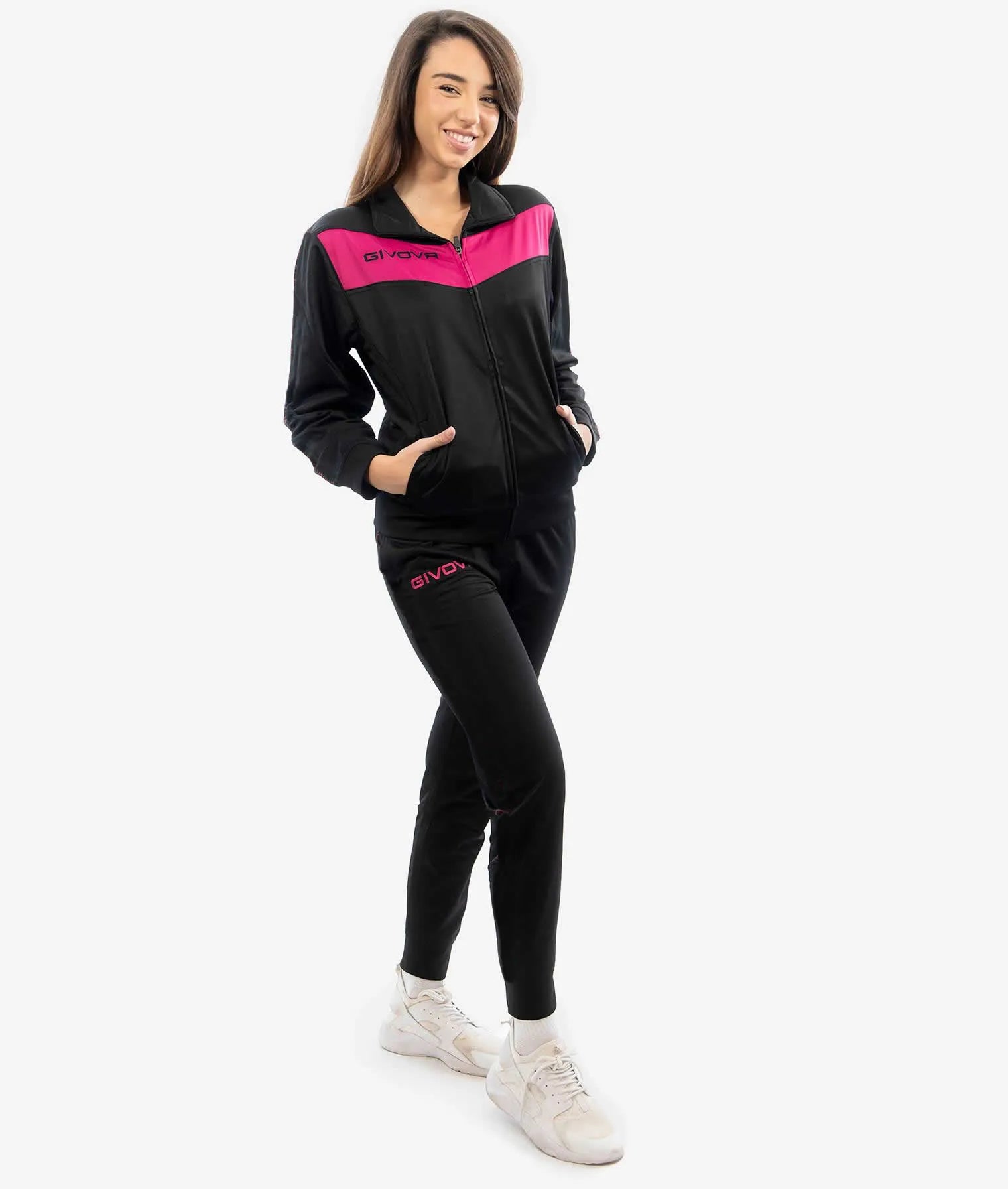 Ensemble de sport Givova Visa noir-fuxia noir