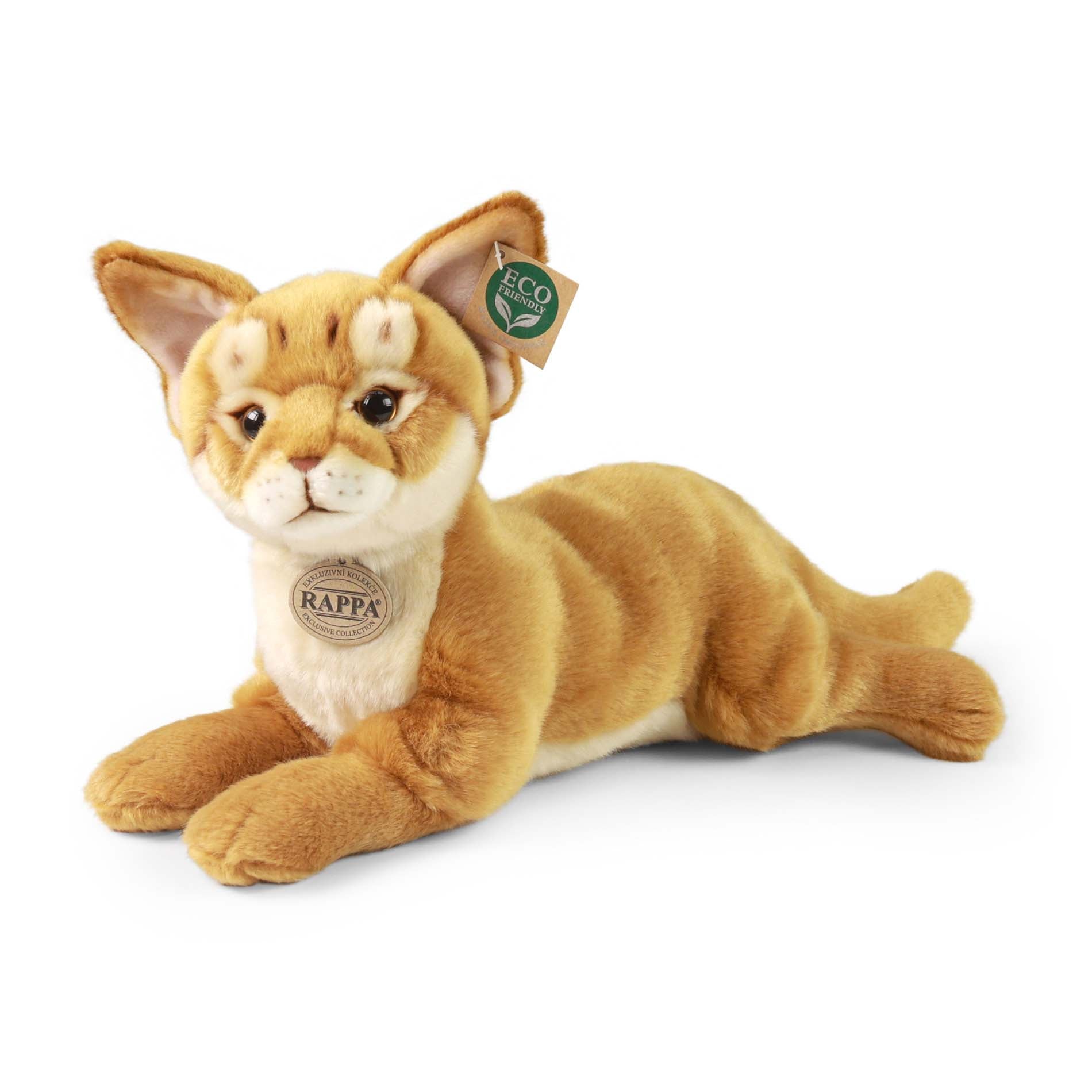 Plüsch-Abessinierkatze 34 cm, umweltfreundlich