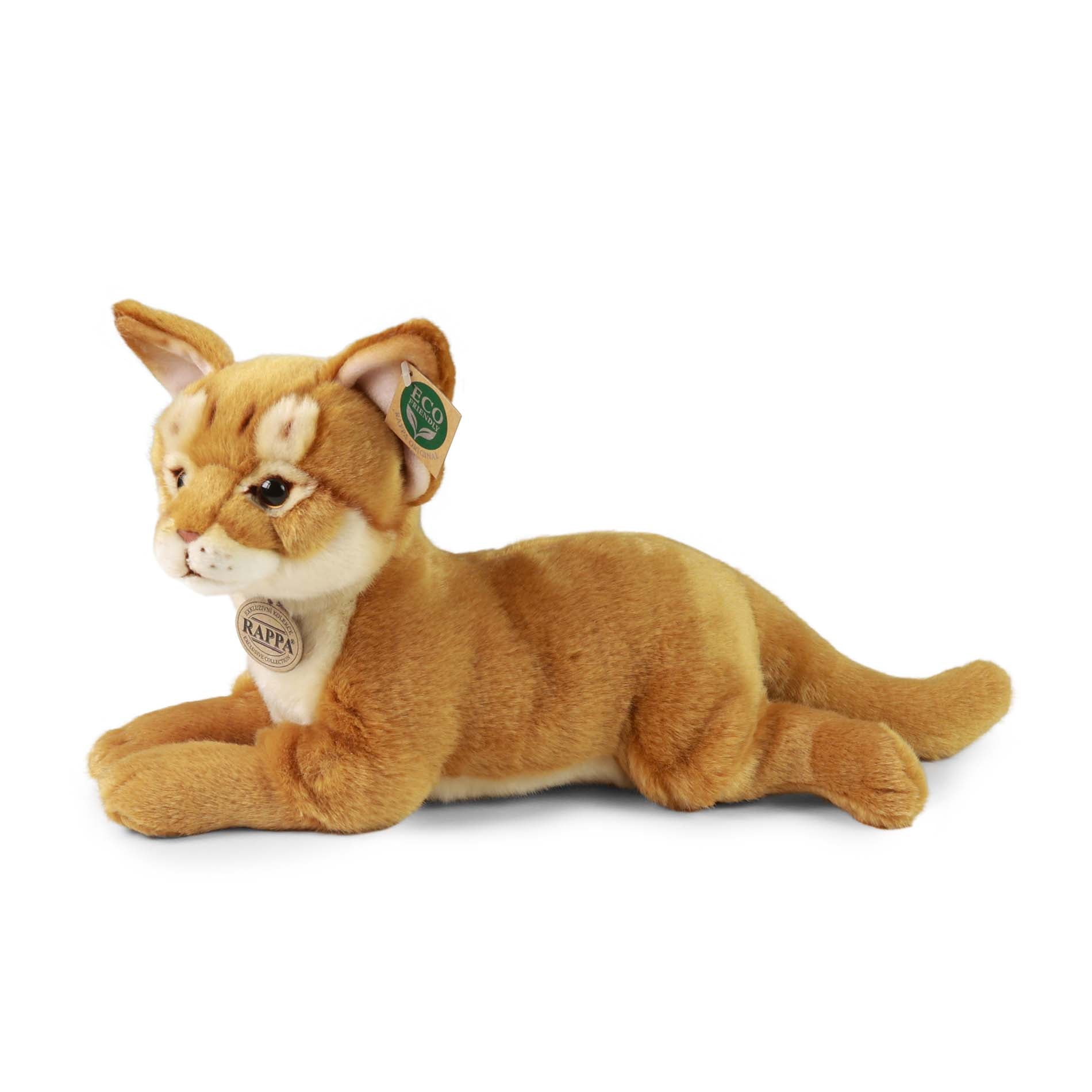 Plüsch-Abessinierkatze 34 cm, umweltfreundlich