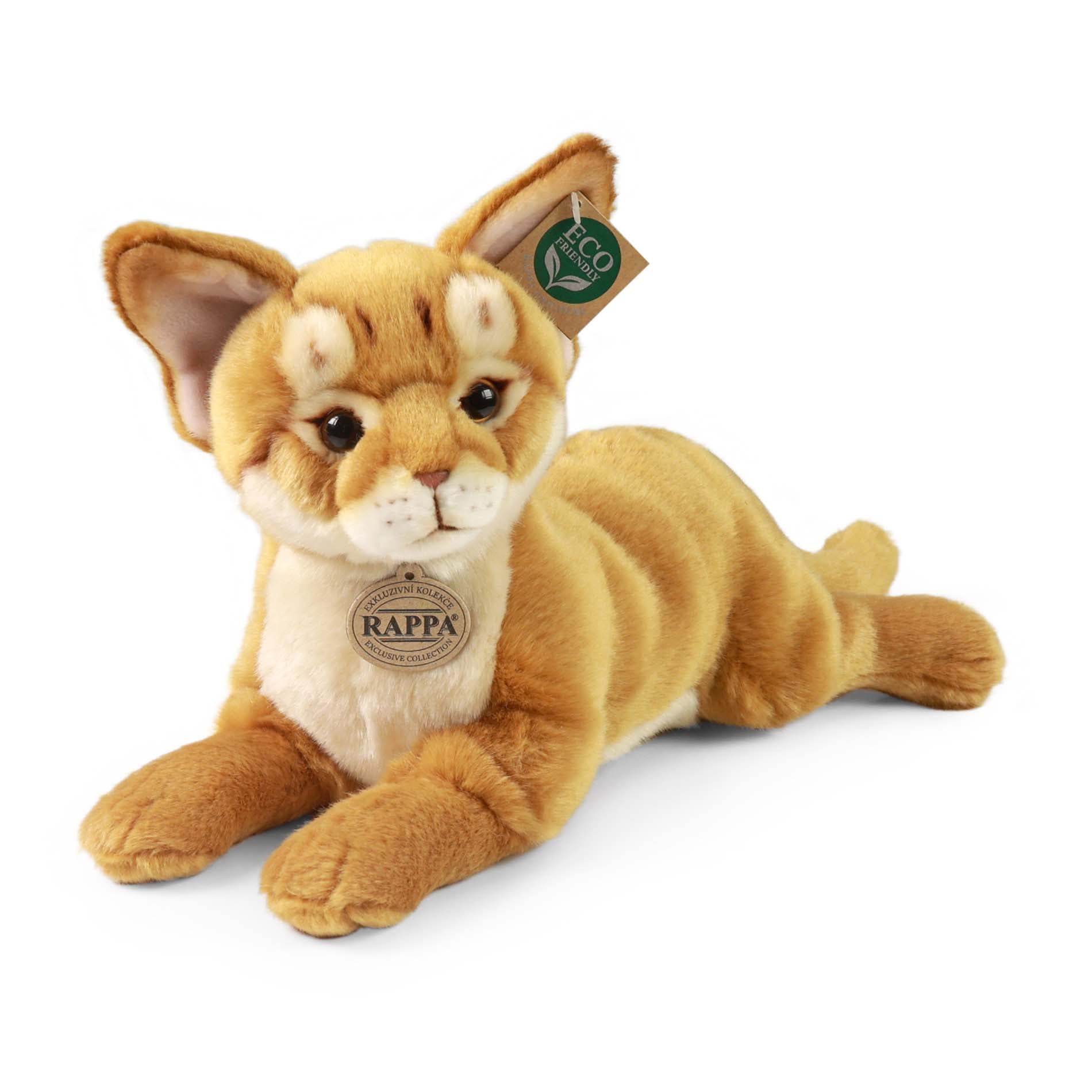 Plüsch-Abessinierkatze 34 cm, umweltfreundlich