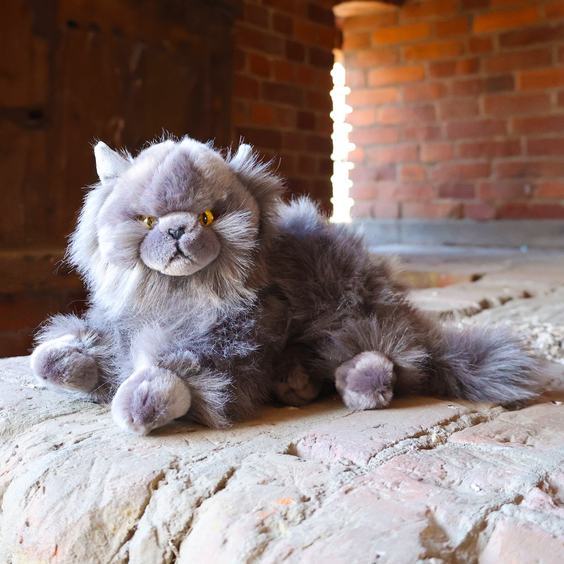 Gato persa de pelúcia 28 cm ecológico