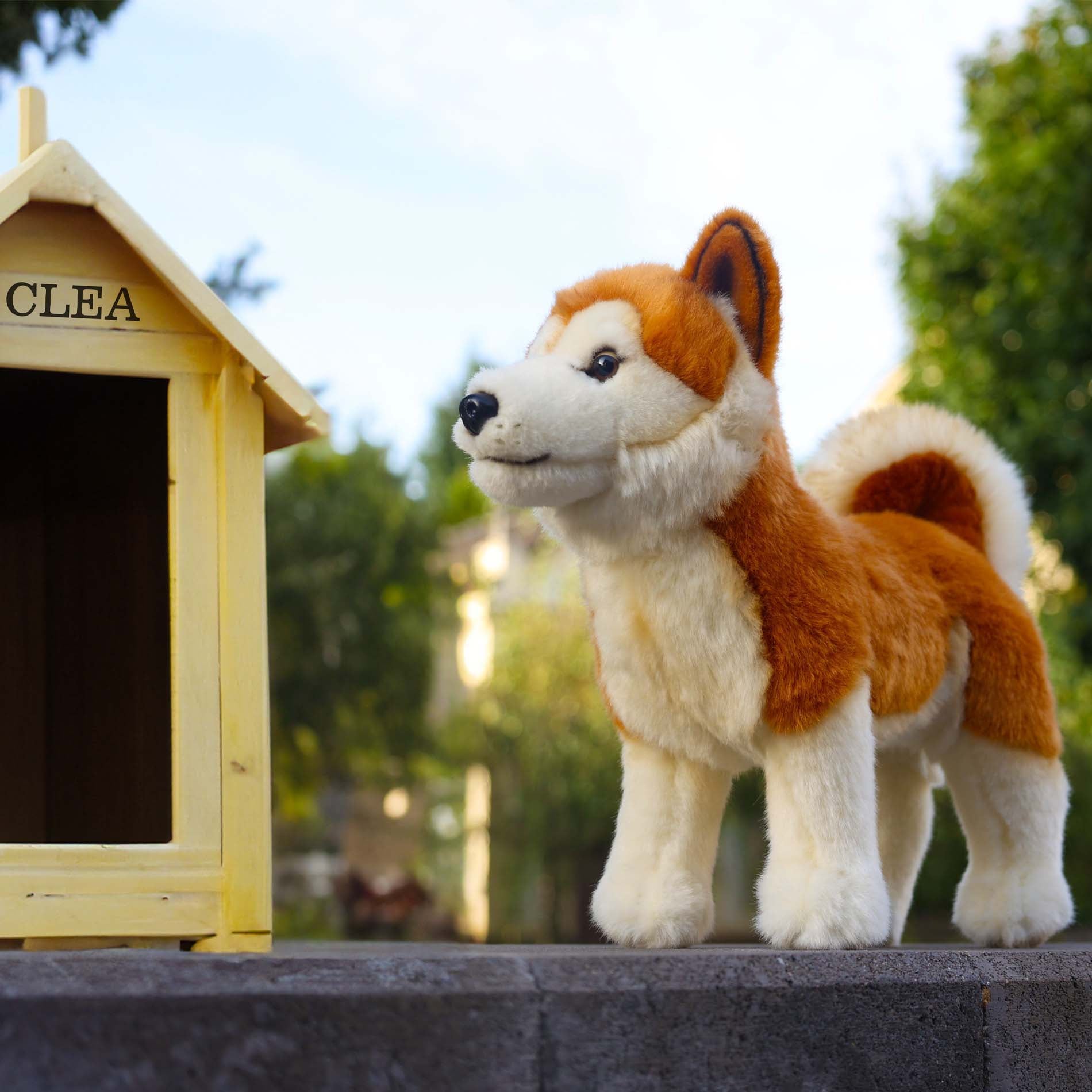 Plüss Akita Inu 30 cm Környezetbarát