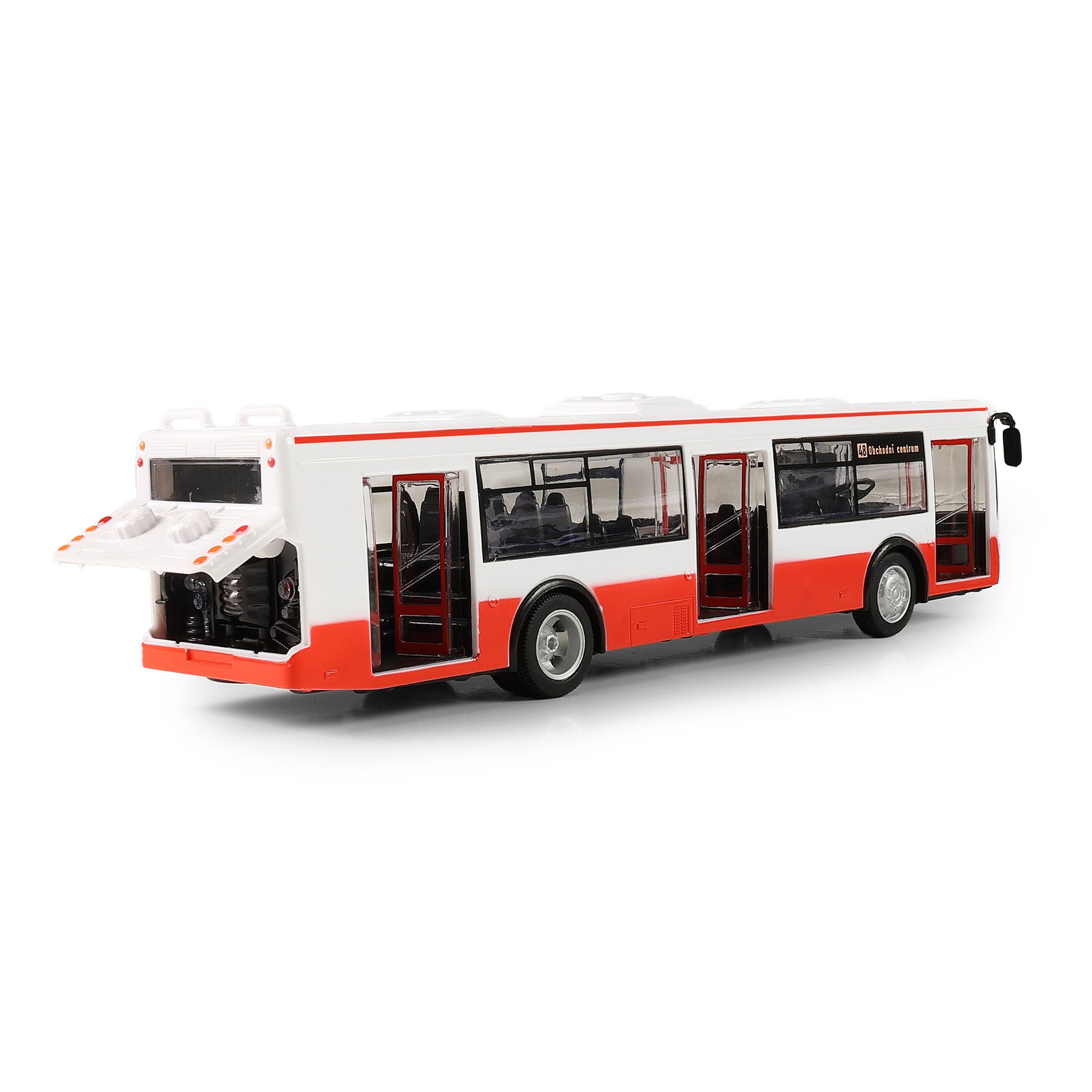 De bus Tsjechische rapportage stopt 28 cm