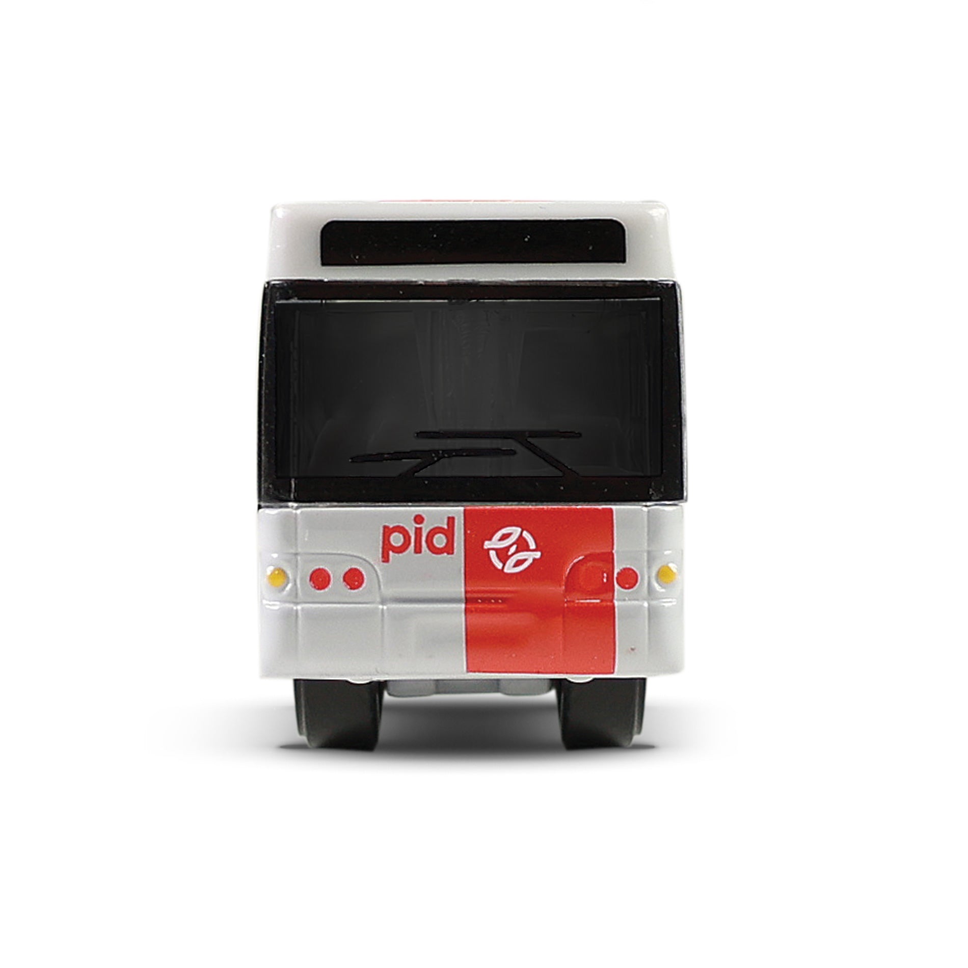 Метален автобус Pid Prague Red 8 см