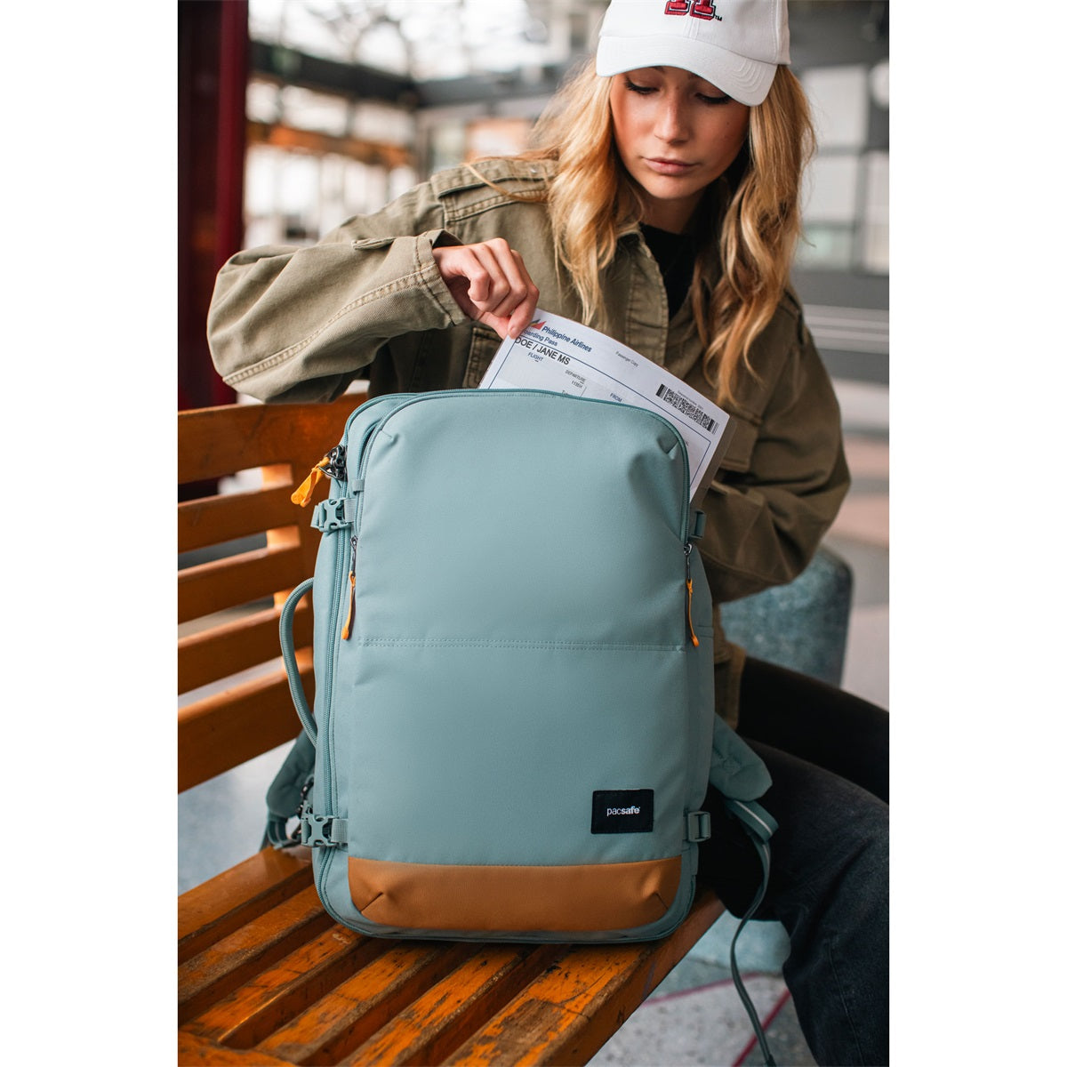 Pacsafe Go Carry-on Backpack 34 L Fresh Mint