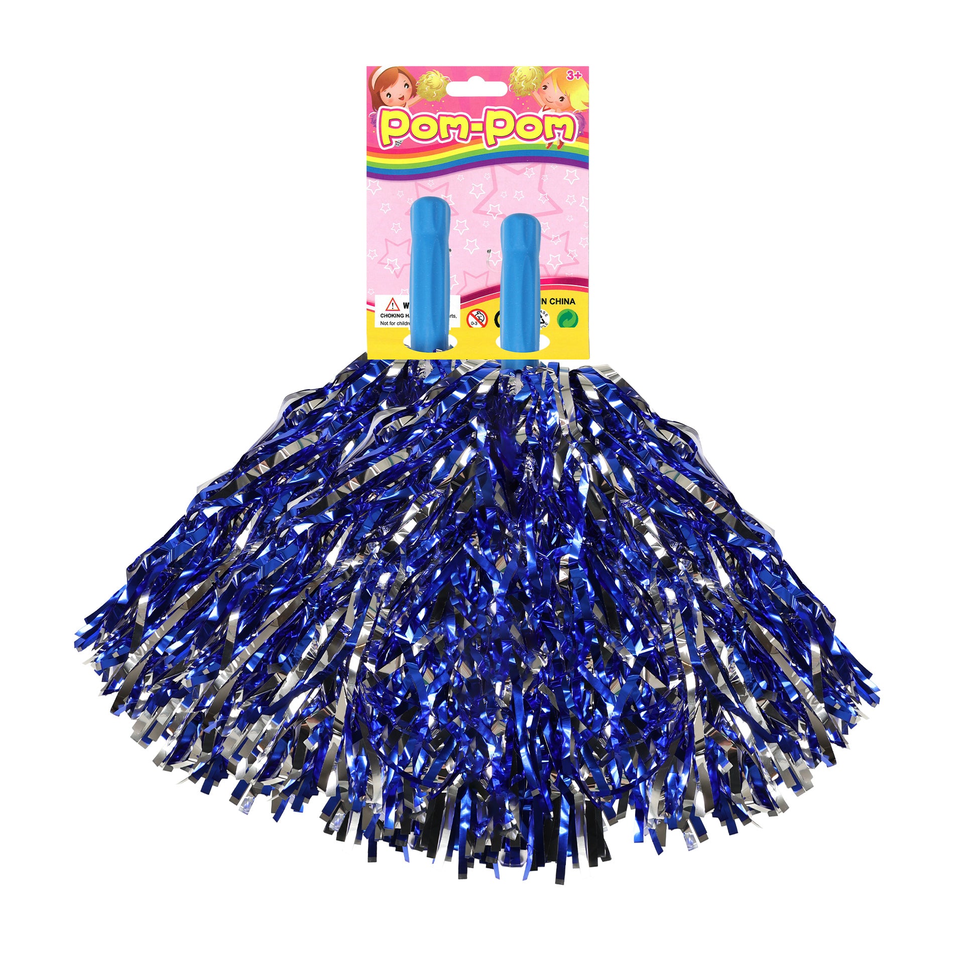 Pom Pom Wave Blau-Silber