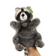 Plüss mosómedve kézi báb 28 cm Eco-f.