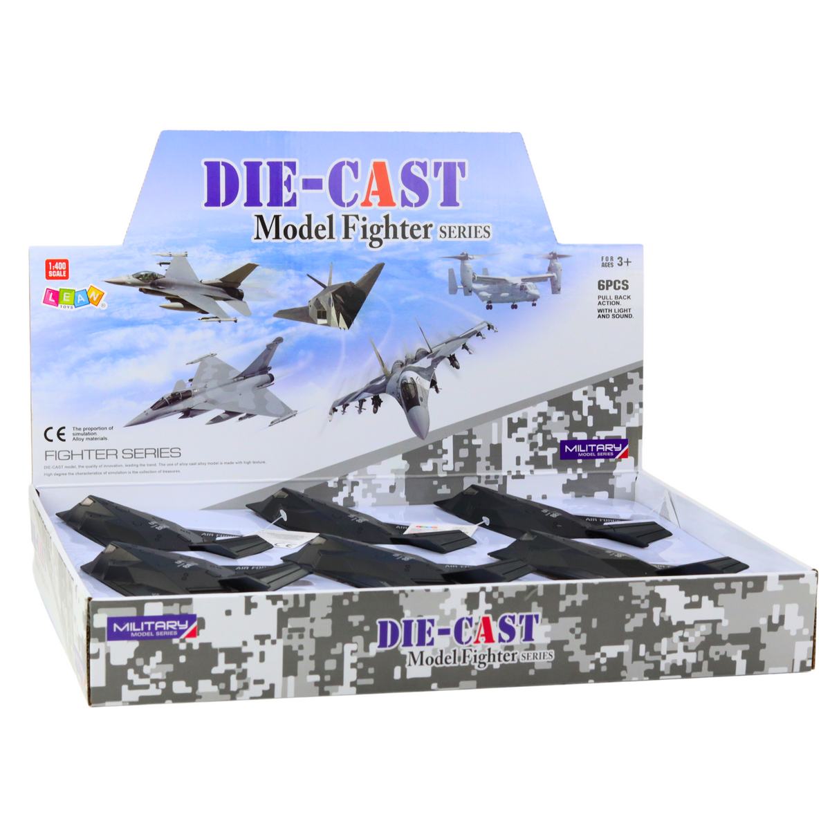 Airplane Fighter Military Jet Powered Lights Sounds 1:400