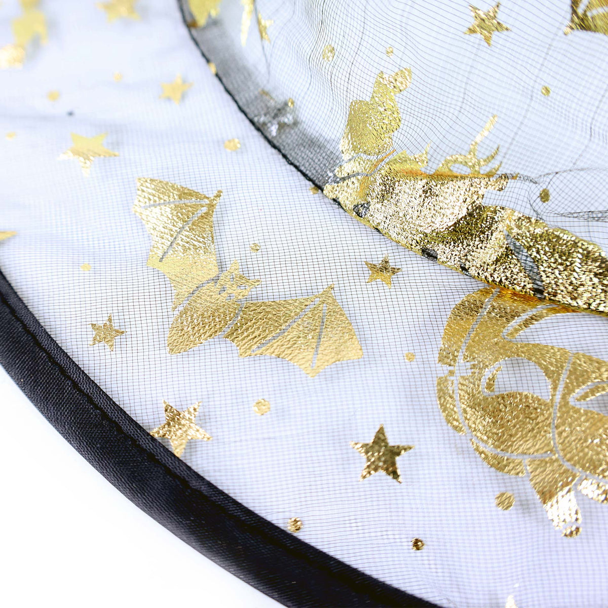 Children Witch Hat With Golden Decor