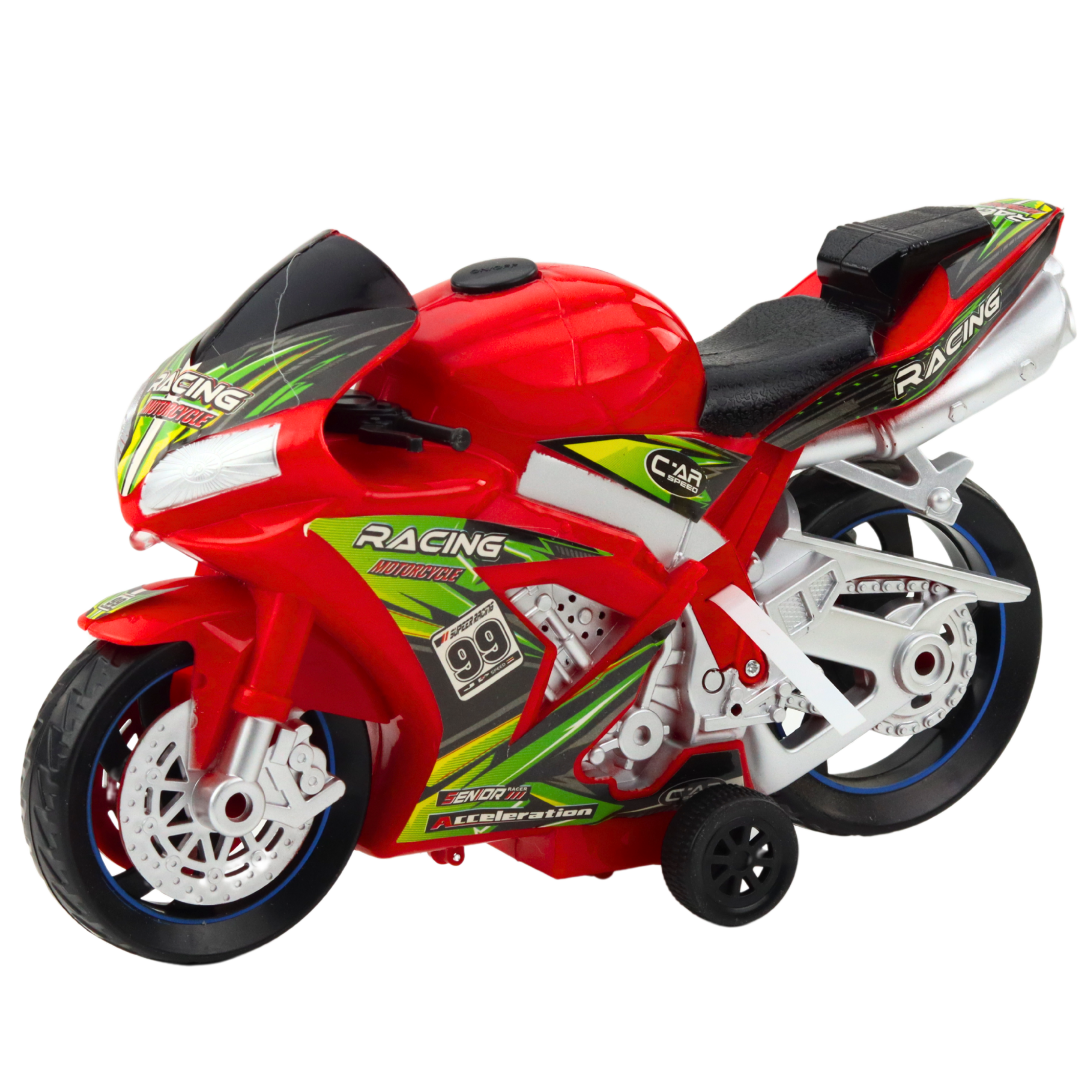 Racing Bike Racer Drive Lights Sounds Red