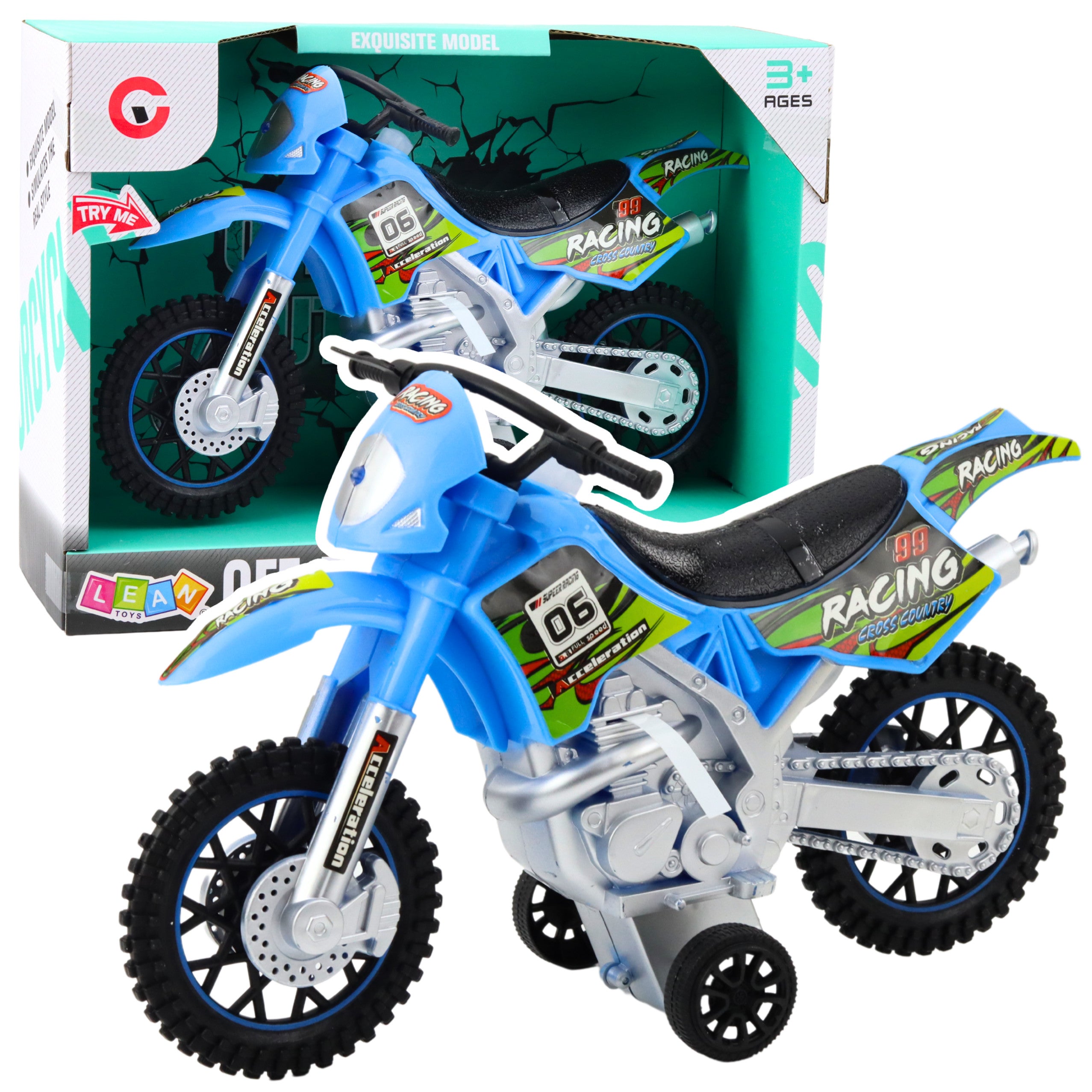 Motocross Off-road Drive Lights Sounds Blue