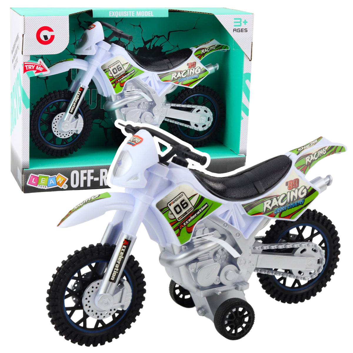 Motocross Off-road Drive Lights Sounds White