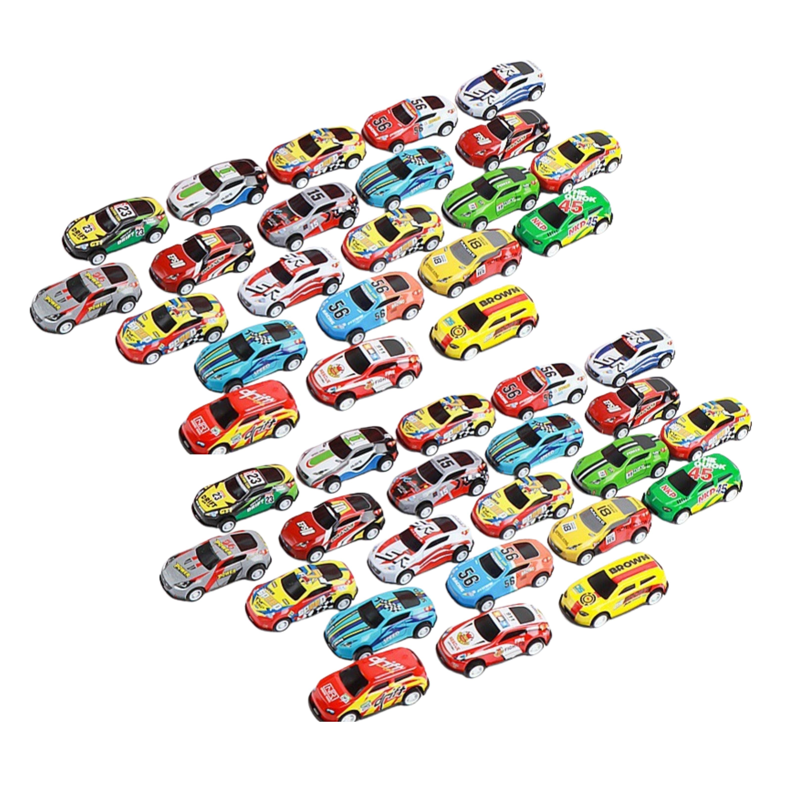 Set Of Pull-back Cars In A Container 48 Pcs.