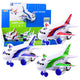 Battery Operated Passenger Plane Lights Sounds Drive Mix