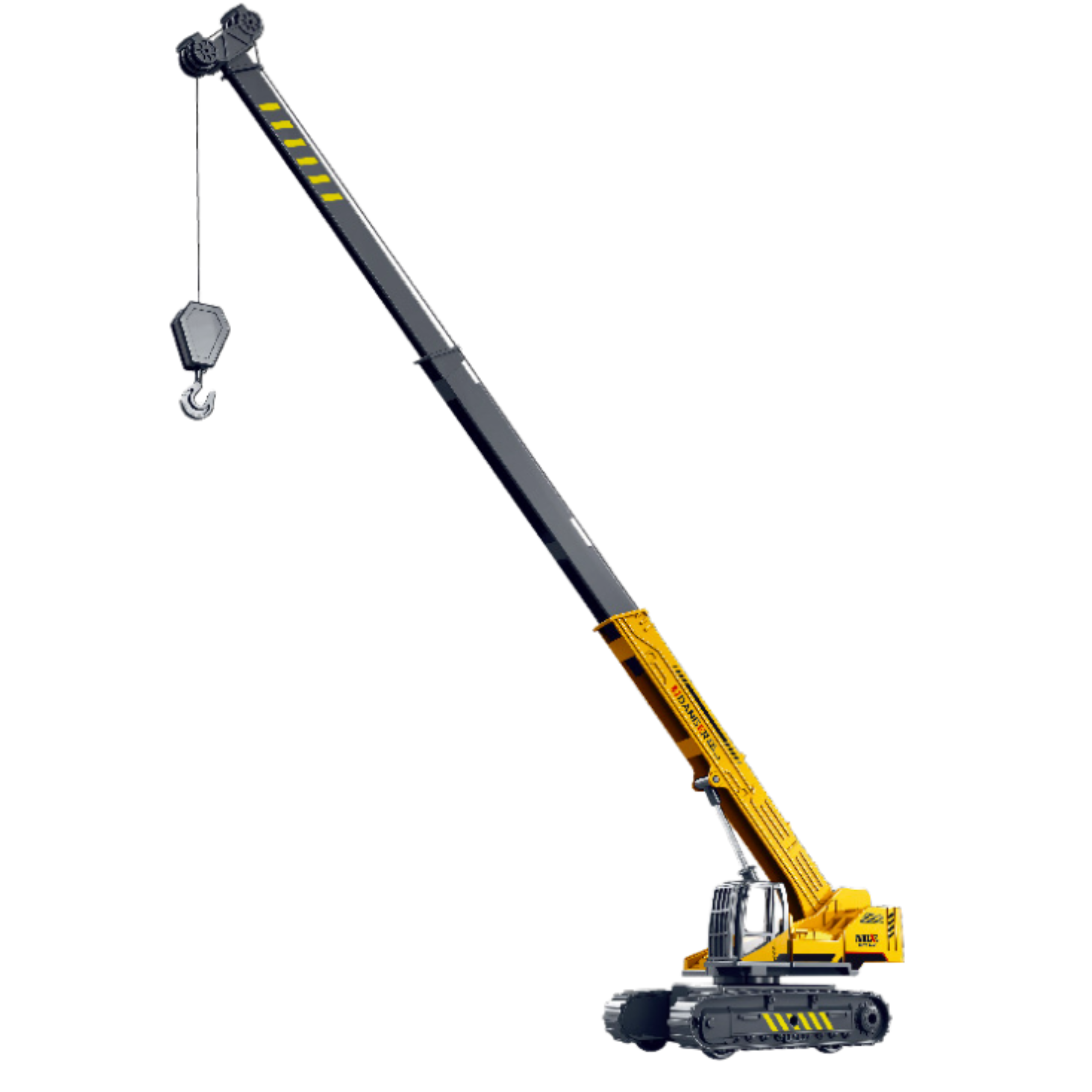 Crawler Crane Extendable Rotating Cabin 360° Yellow