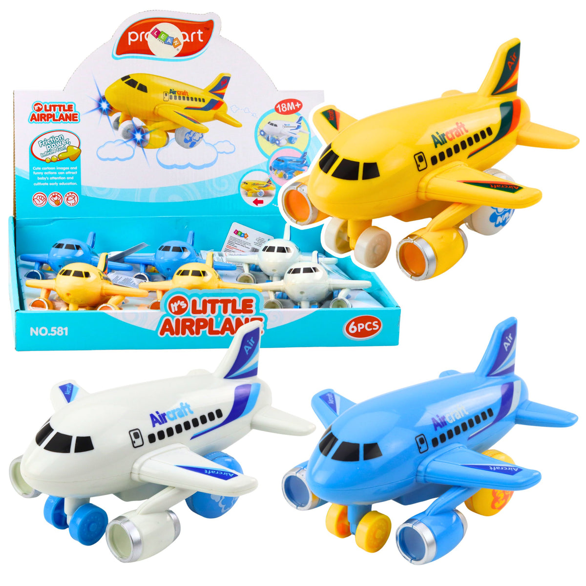 Passenger Plane With Motorized Light And Sound Effects Mix