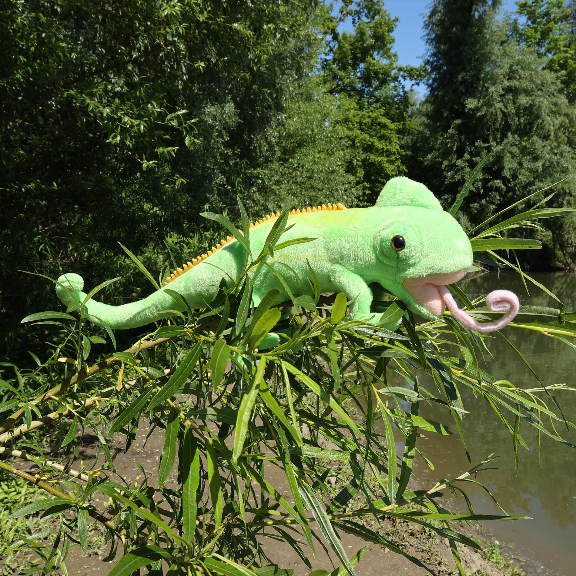 Plush Chameleon 34 Cm Eco-friendly