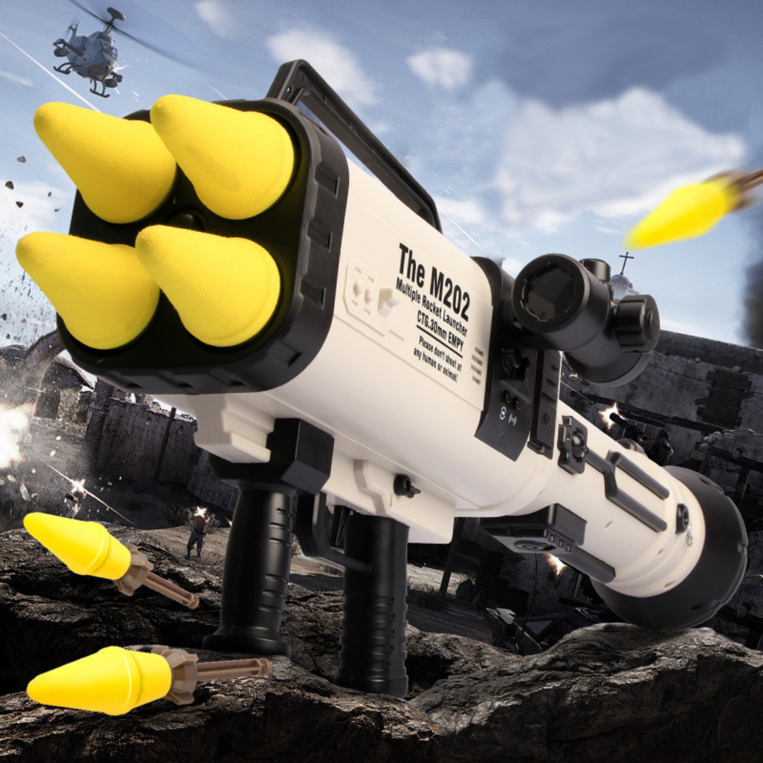 Huge Rocket Launcher M202 Sponge Missiles 68cm