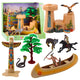 Set Of Indian Figures Village Indians Kayak Totem