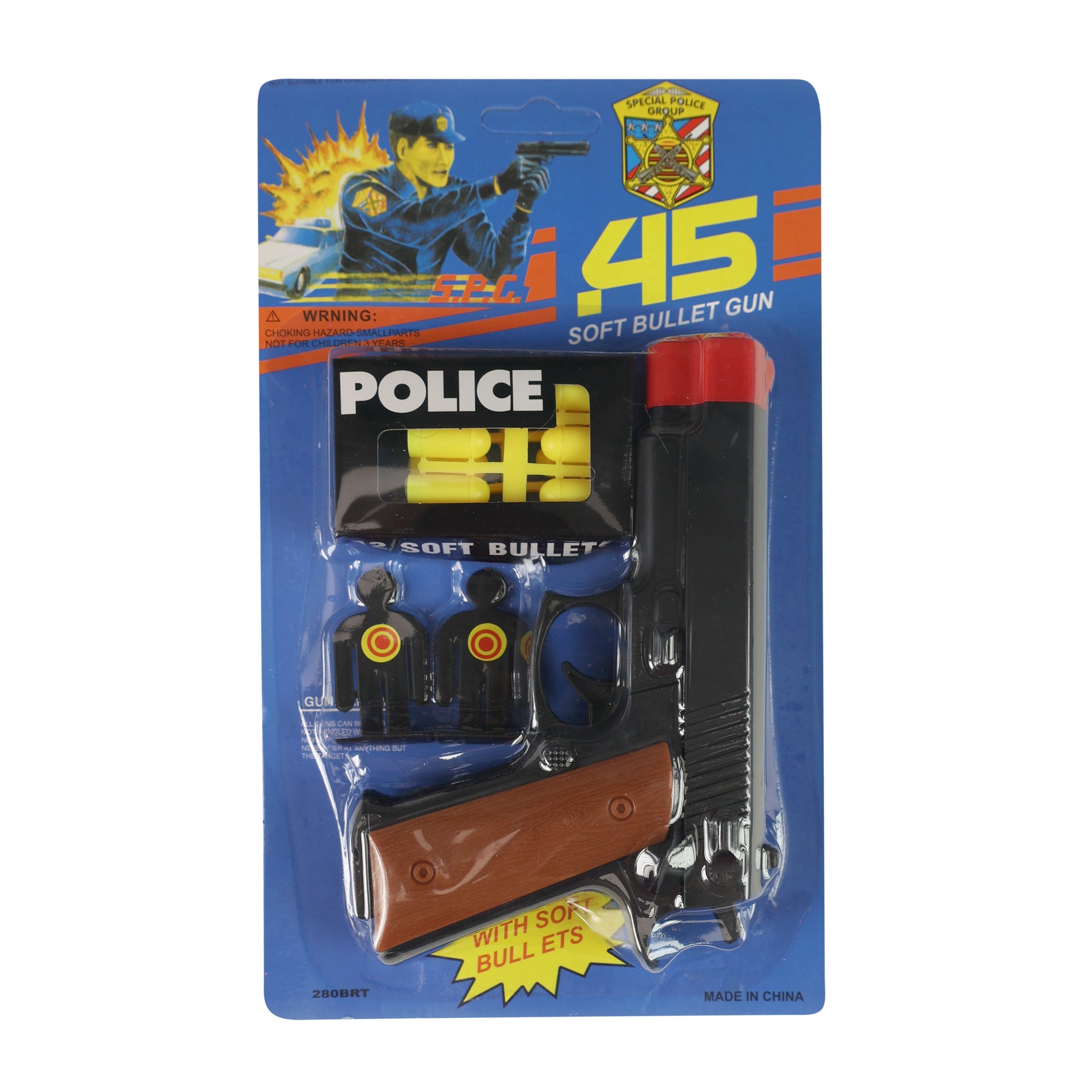 Polizeipistole mit Zielen und Kugeln