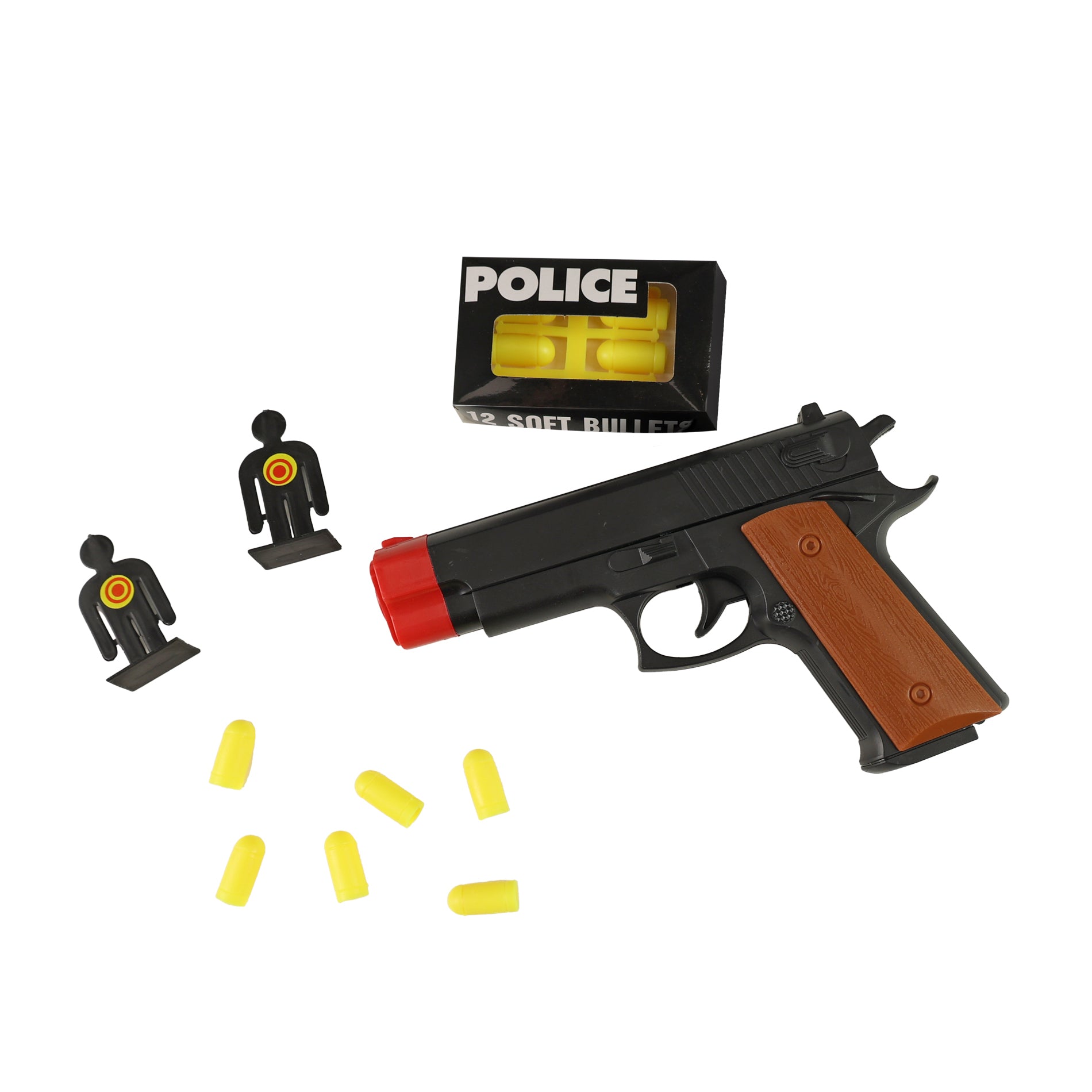Polizeipistole mit Zielen und Kugeln
