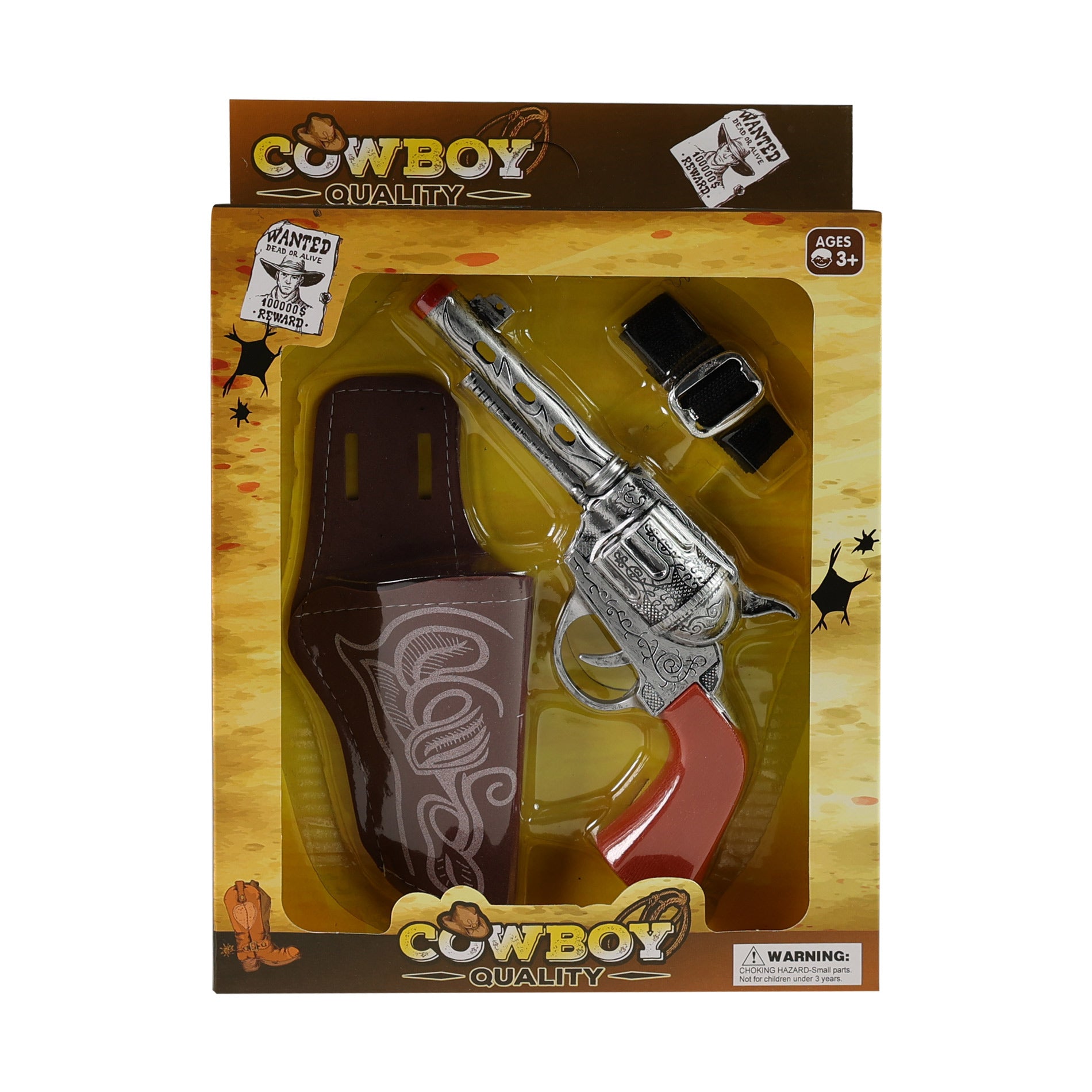 Cowboy pistol med hylster