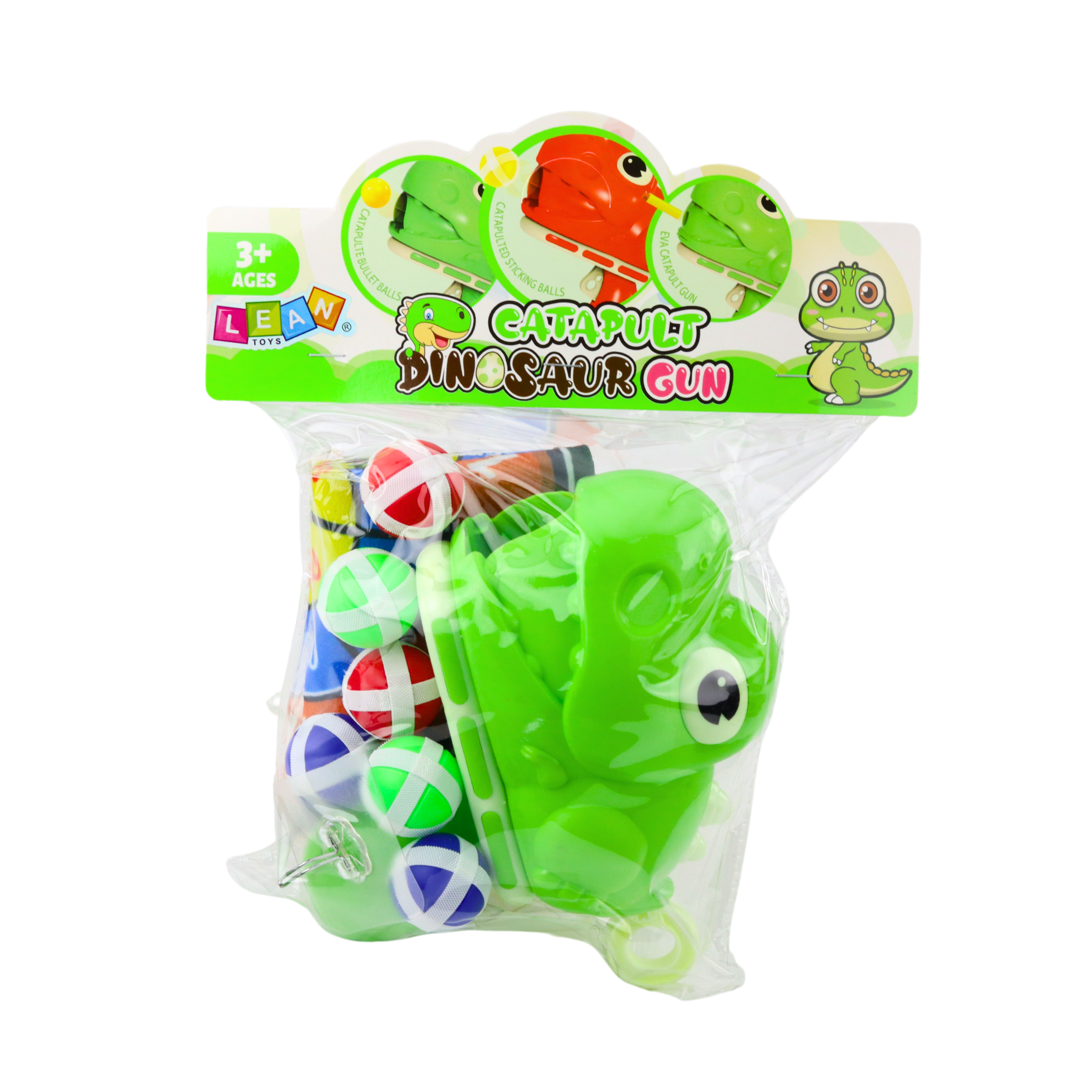 Skill Game Target Shooting Gun Velcro Balls Dinosaur