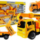 Set Of Vehicles For Unscrewing Concrete Mixer Tipper