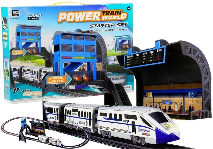 Commuter Train 244 Cm Batteries + Railway Station + Carriage