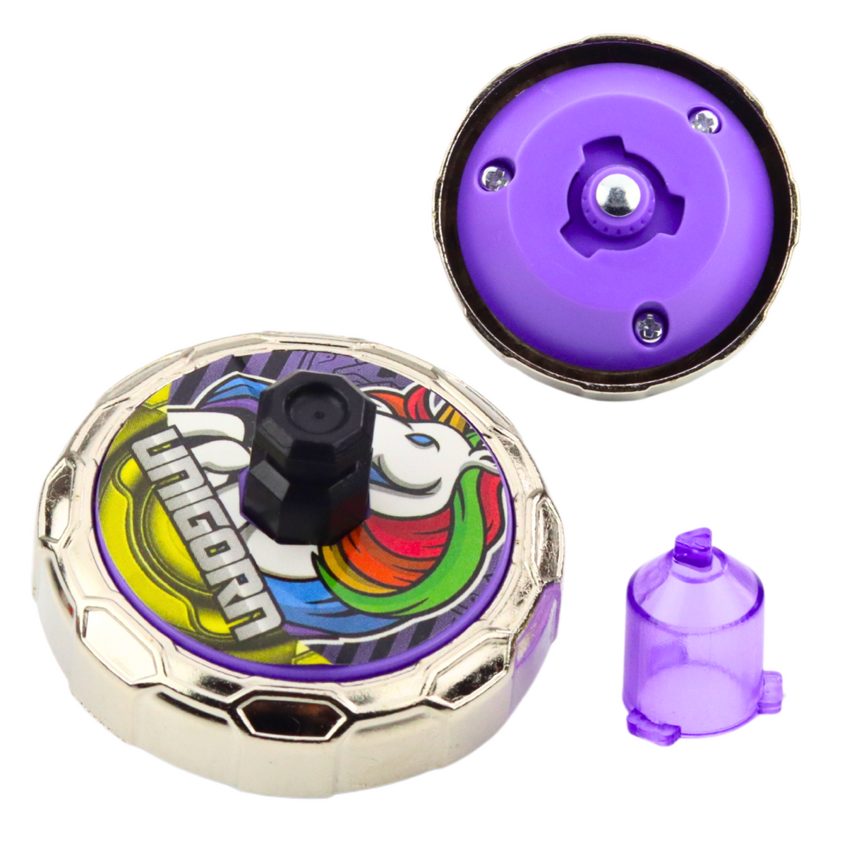 Lila repülő korong Unicorn Spinner Launcher Set Lila