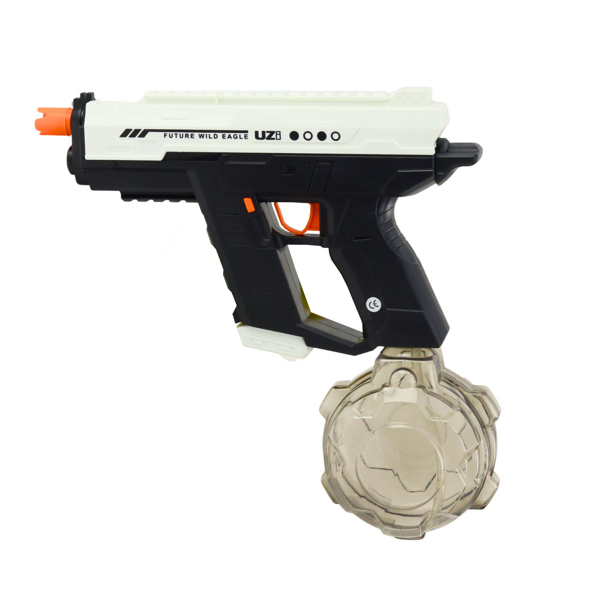 Elektryczny pistolet na wodę automatyczny 10m czarny biały 800ml