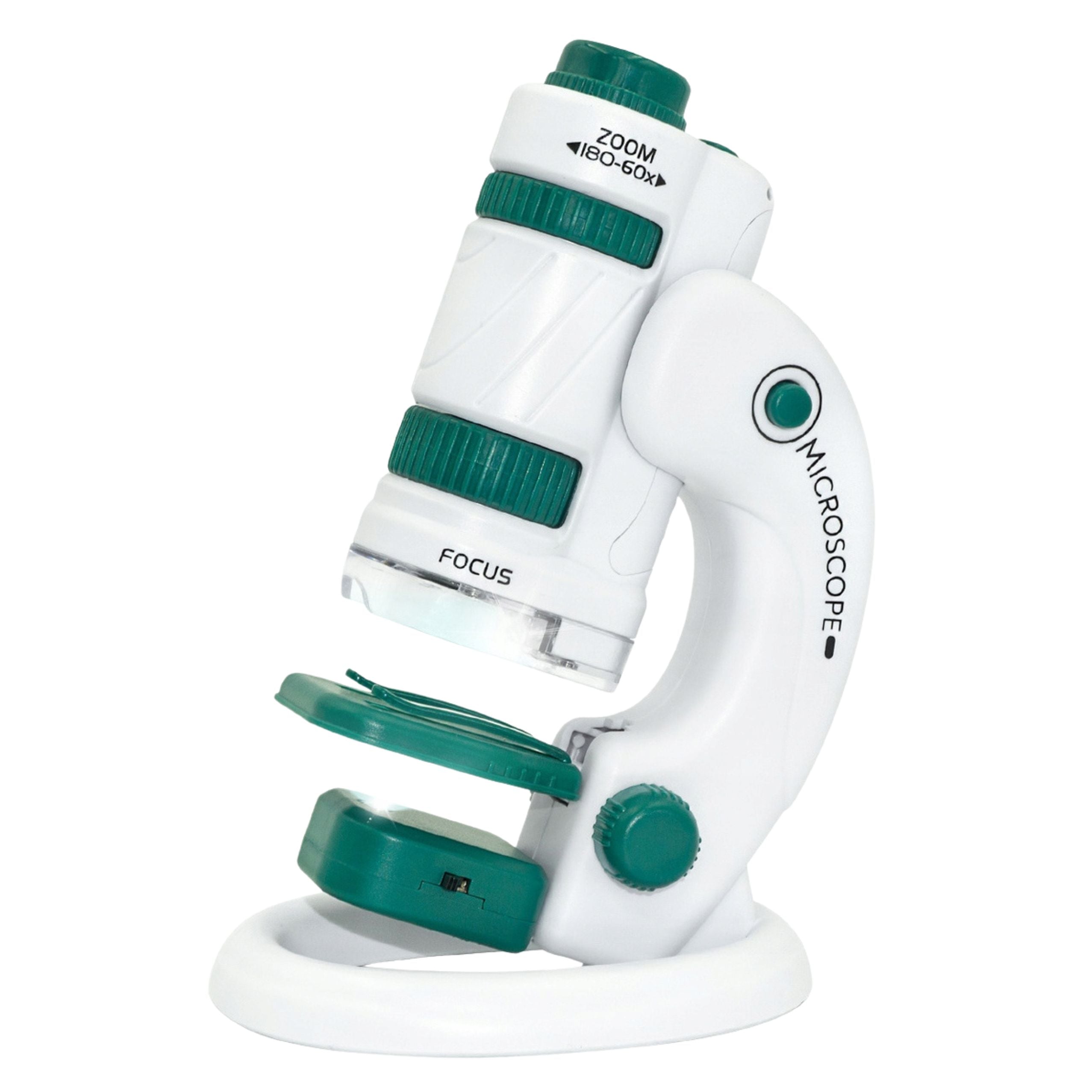 Portable Educational Microscope For Kids 2 In 1 60x/180x Accessories