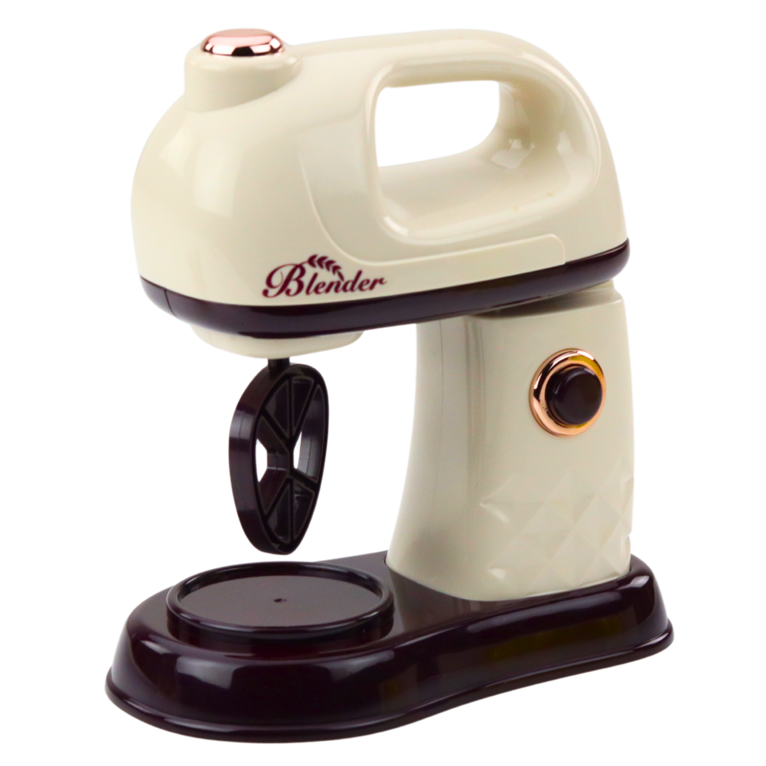 Kitchen Mixer Robot For Kids Rotating 360° Head Lights White