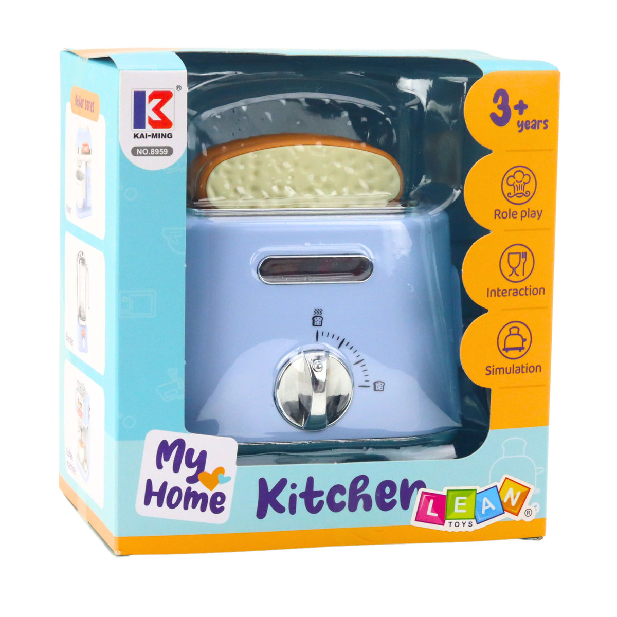 Tostadora De Cocina Para Niños Aparece Tostada Azul