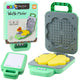 Toy Waffle Maker For Kids Battery Operated Light Blushing Green