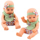 Baby Doll Green Floral Dress Headband With Bow