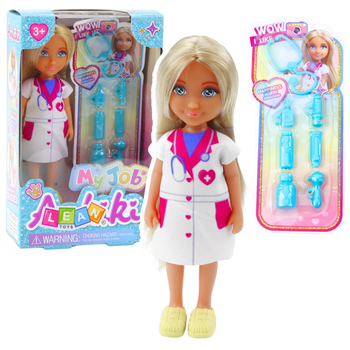 Ankiki Doctor Mini Doll Set With Treatment Accessories