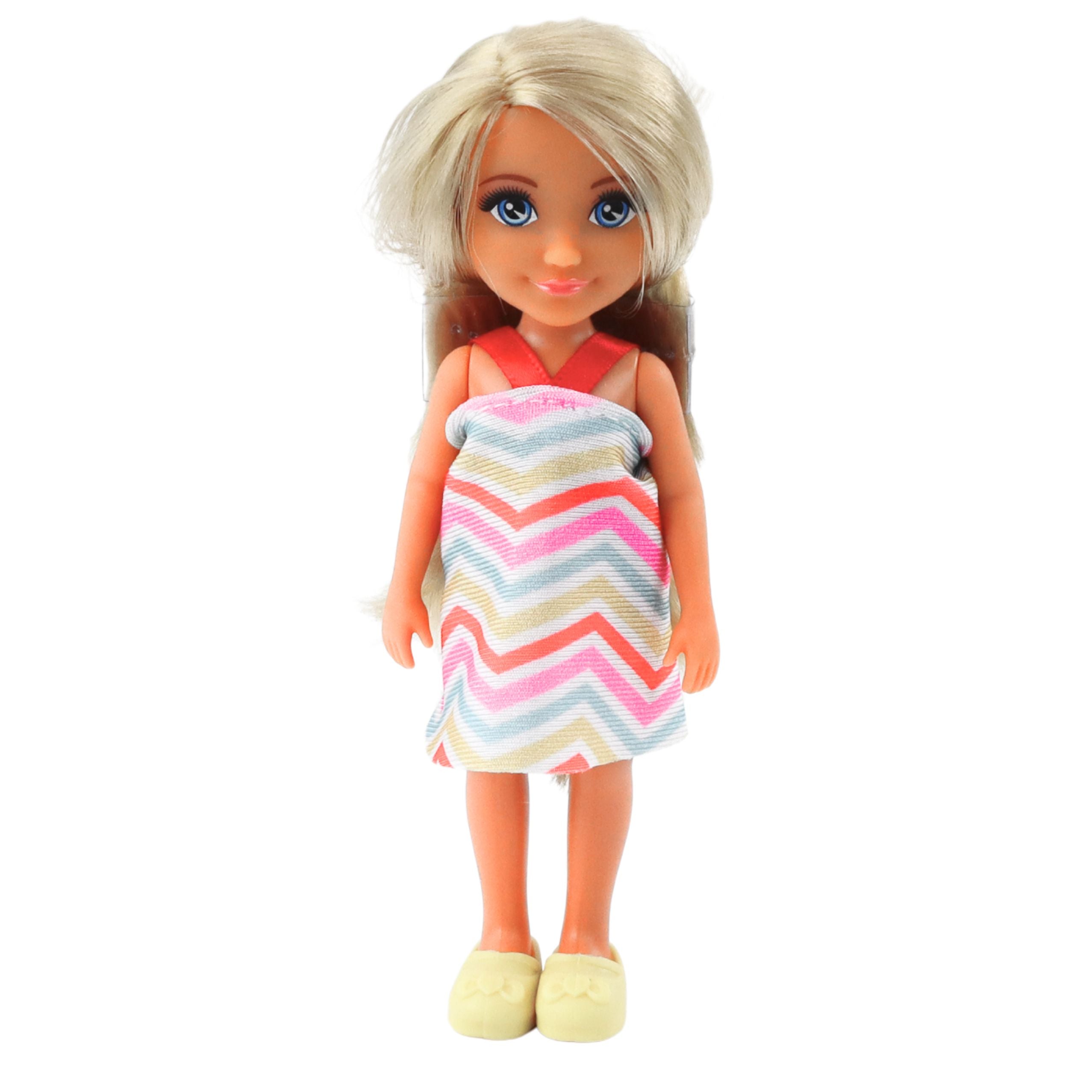 Ankiki Mini Doll Set With Bathtub And Care Accessories