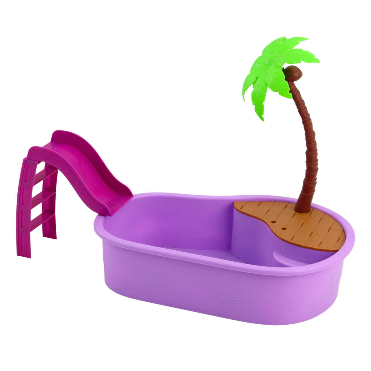 Anlily Doll Set On The Beach Pool Palm Tree Accessories 8 Pcs.