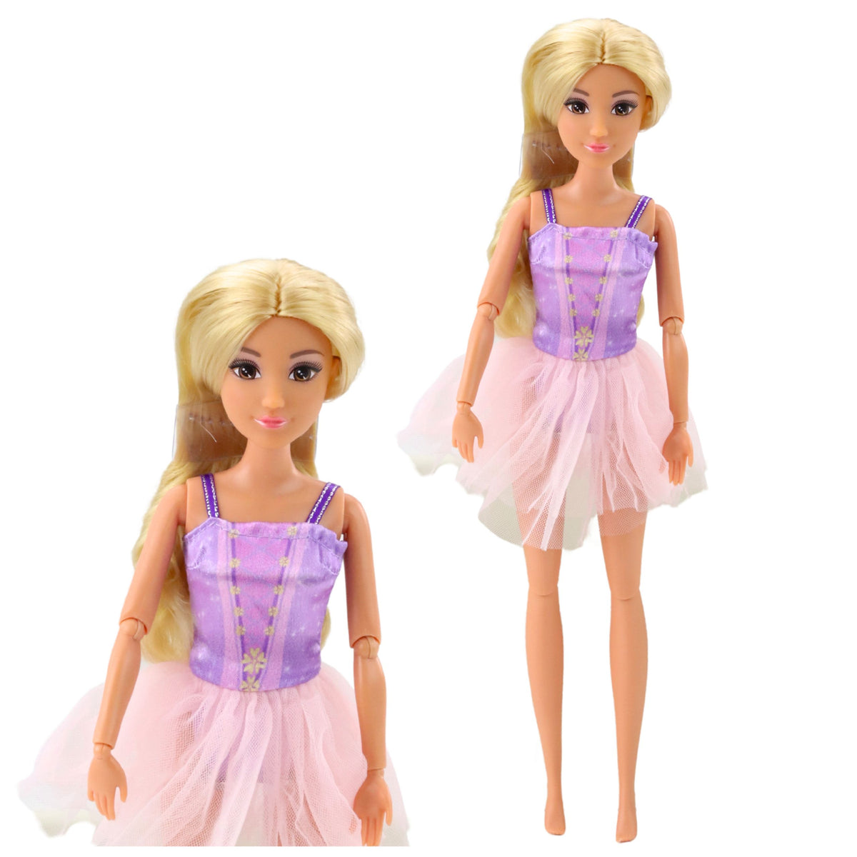 Anlily Ballerina Doll In Dress With Movable Limbs And Accessories