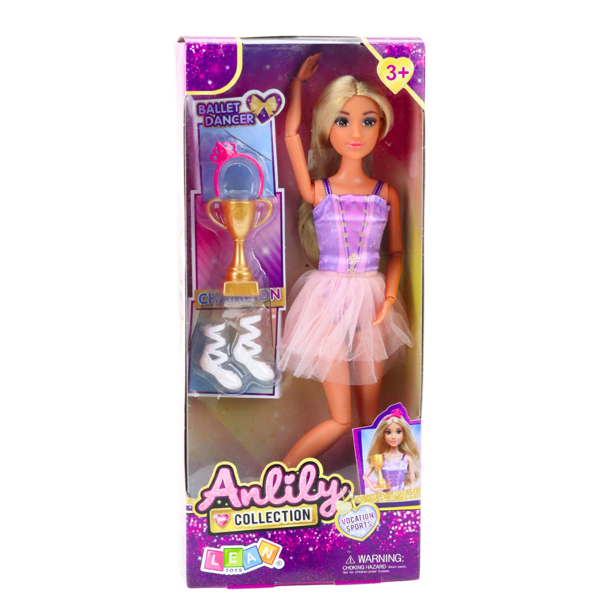 Anlily Ballerina Doll In Dress With Movable Limbs And Accessories