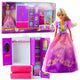 Anlily Doll Wardrobe With Shelves Drawers Dressing Room Accessories 24 Pcs.