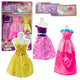 Anlily Doll Dress Set Shoes Handbag Crowns Accessories 8 Pcs.