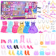 Large Fashion Set Anlily Collection Dresses Accessories 65 Pcs.