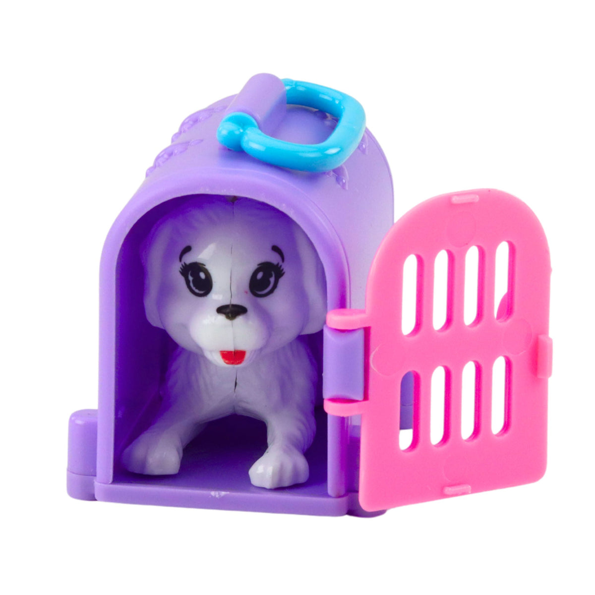 Mini-Puppe mit Zubehör, Kitty-Kinderwagen, rosa Puppenset