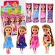 Mini Doll With Long Hair In Dress 15cm Mix