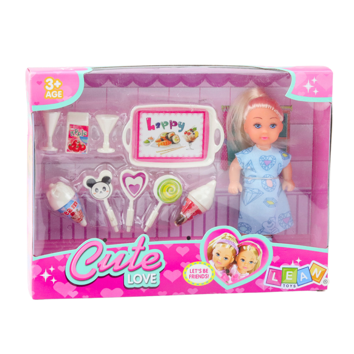Mini Doll Sweet Accessories Kék ruhakészlet
