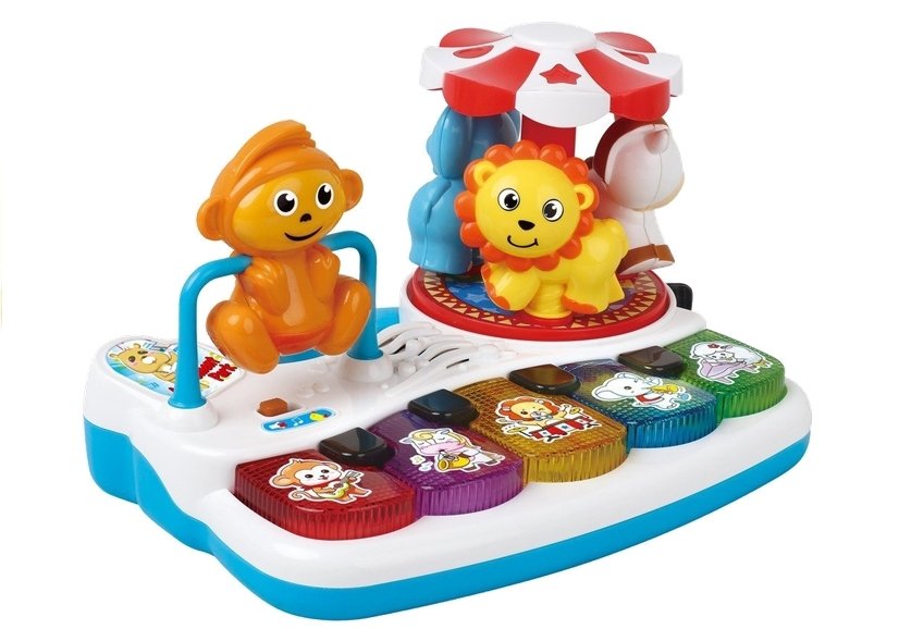 Colorful Piano With Animal For Kiddie